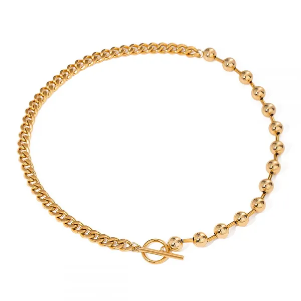 Exquisite Waterproof Minimalist Stainless Steel Gold Necklace - Custom Fashion Jewelry photo-5