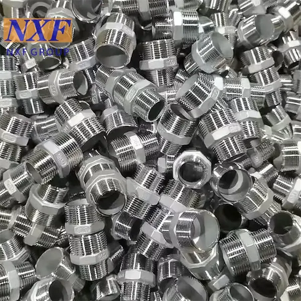 NXF UNS N10276 2.4819/NiMo16Cr15W/C276 OD DN15-1200 Nickel Alloy Forging Threaded Straight or Reducing Haxagonal Nipple photo-5