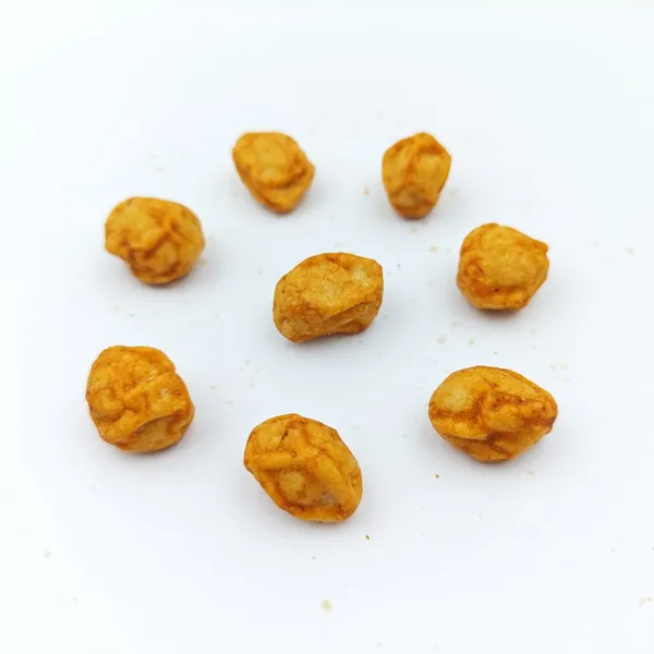 Wholesale Baked Spicy Crispy Peanut Puffs Savory Seasoned Peanut Crackers Snack OEM Private Label Bulk Nut & Kernel Snack Supply photo-2