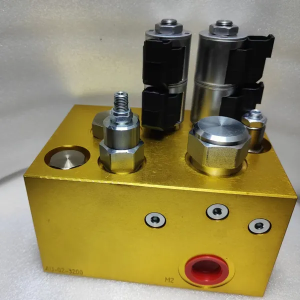 Double Action Lift Manifold Valves Big Flow Lift Manifolds Standard Lift Block for Cargo Elevator Hydraulic Manifold Valve Block
