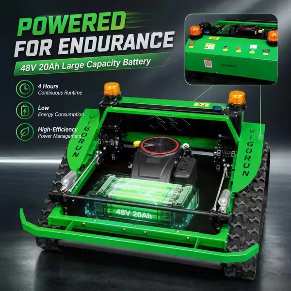 Vigorun Tech VTLM800 Cortacésped Remoto con Certificación Euro5 y EPA, Alcance Remoto de 200m