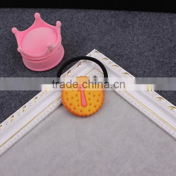 Simulation Omelette Biscuit Elastic Hair Band photo-6