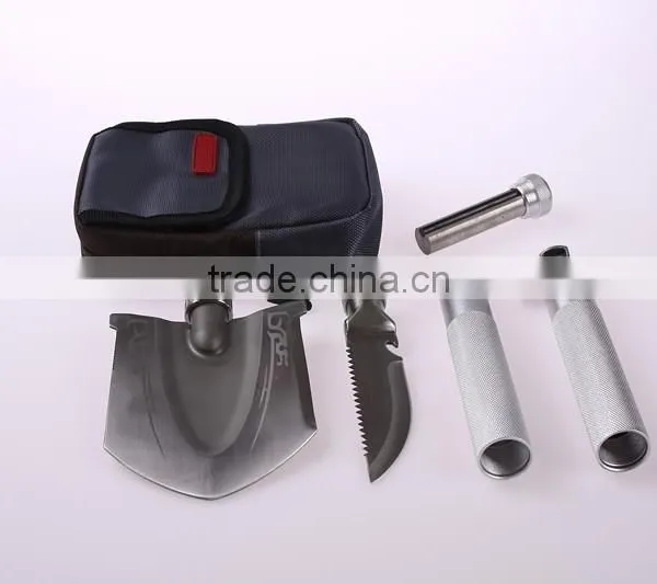 Compact Multifunction Picnic Tool Combined Shovel Hatchet Hoe Sickle Bayonet Together photo-6