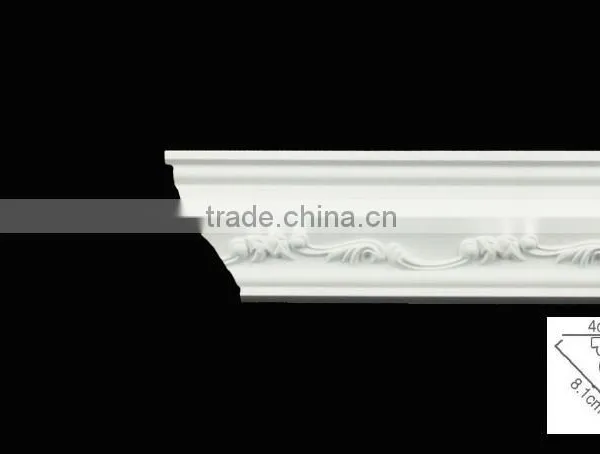 Manufacturers New Design Ceiling Decoration Interior PU Cornice, pu Moulding photo-2