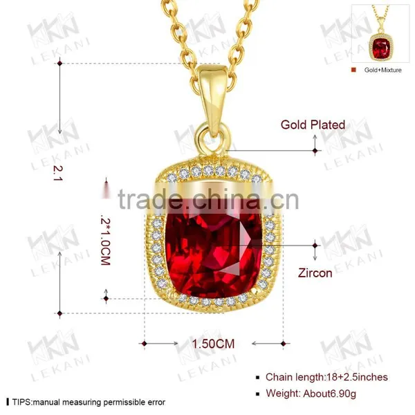 2016 Newest Big Zircon Necklace,gold Plated Necklace,lady Jewelry Necklaces photo-5