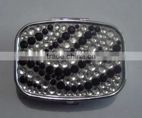 2016 Zebra Mirror Bling Crystal Pill Box and Leopard Mirror Wholesale photo-4