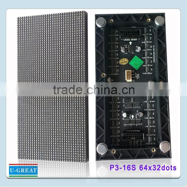 In Stock 64 x 32dots SMD 3 in 1 P3 RGB LED Module for Video Wall photo-3