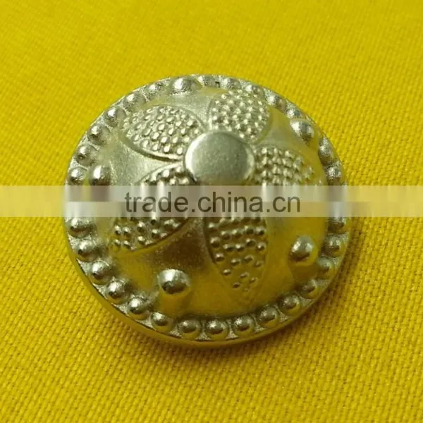 18mm Dome Shape Fancy Metal Shank Button For Ladies Wear -- MJ2382 photo-2