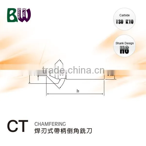 Brazed Tungsten Carbide Chamfering Milling Cutters For Face Milling photo-2