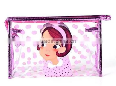 Fashion Transparent PVC for Cartoon Cosmetic Bag Simple Small Makeup Bag photo-5