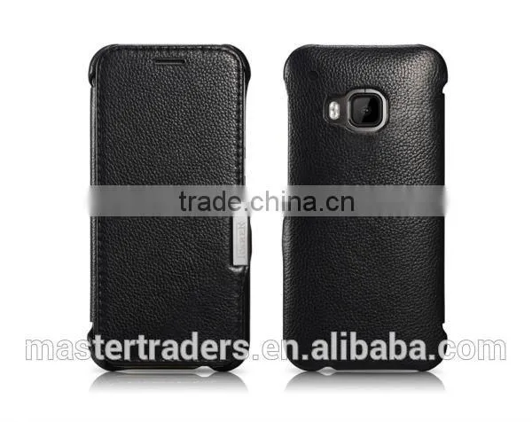 Original Icarer Litchi Grain Series Genuine Leather Case For HTC One M9 MT-3320 photo-2