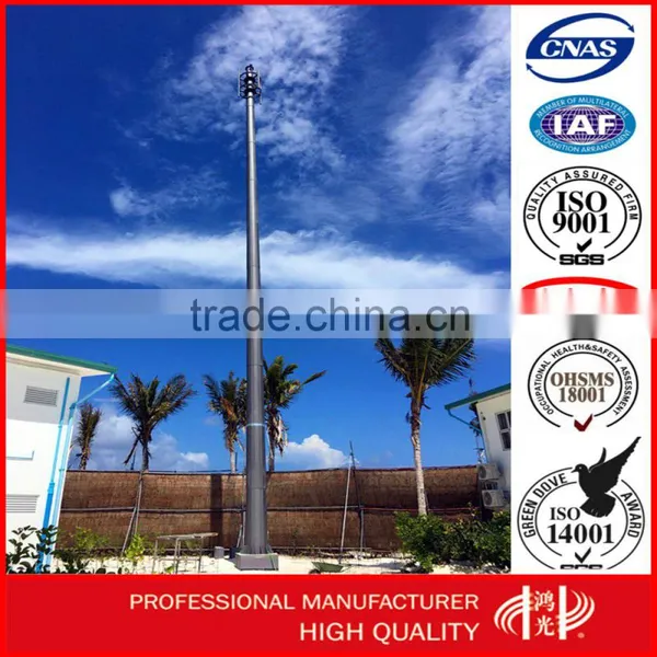 Telecommunication Antenna Steel Mono pole Tower pole for Cell Phone signal