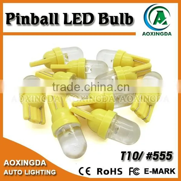 Clear Lens T10 Wedge 555 Flipper Pinball LED Bulb AD DC 6.3V photo-2