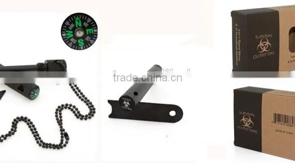 Large Metal Emergency Survival Magnesium Fire Starter w/ Chain - Flint Lighter photo-3