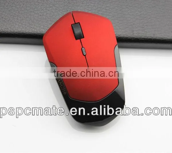 Blue New Design Rubber Surface 2.4G Wireless Mouse for Laptop PC Travelingn Use photo-4