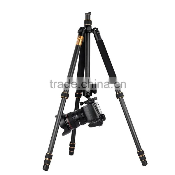 Q999C Professional Portable Carbon Fiber Tripod&Ball Head Compact for DSLR Camera photo-3