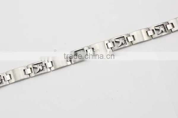 Fashion Business Casual Men Stainless Steel Eagle Bracelet photo-3