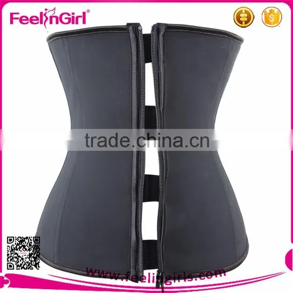 Clip and Zip Body Waist Trimmer Latexy Waist Cincher photo-3