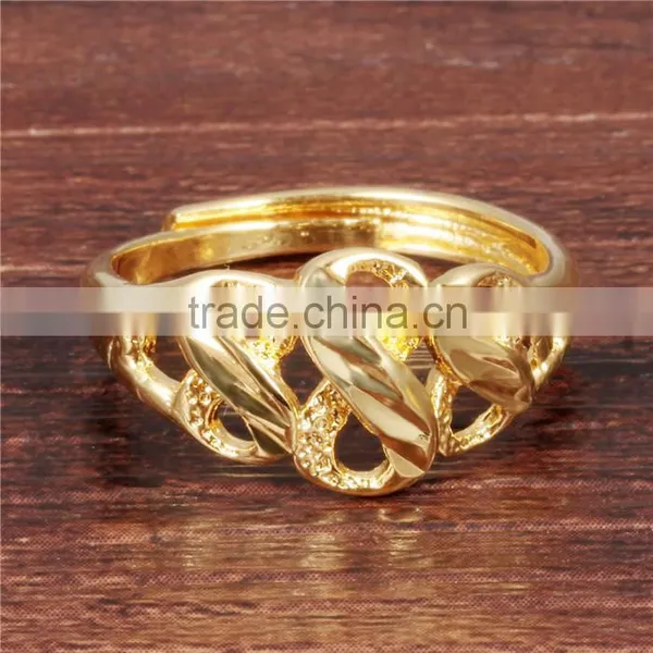 2016 Brass Fashion 18K Gold Plated Jewellery Infinity Symbol Ring photo-3