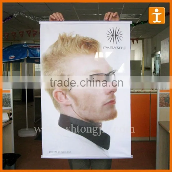 Color Banner Printing,hanging Banner With Plastic Rod,hand Scroll Decorative PVC Banner photo-3