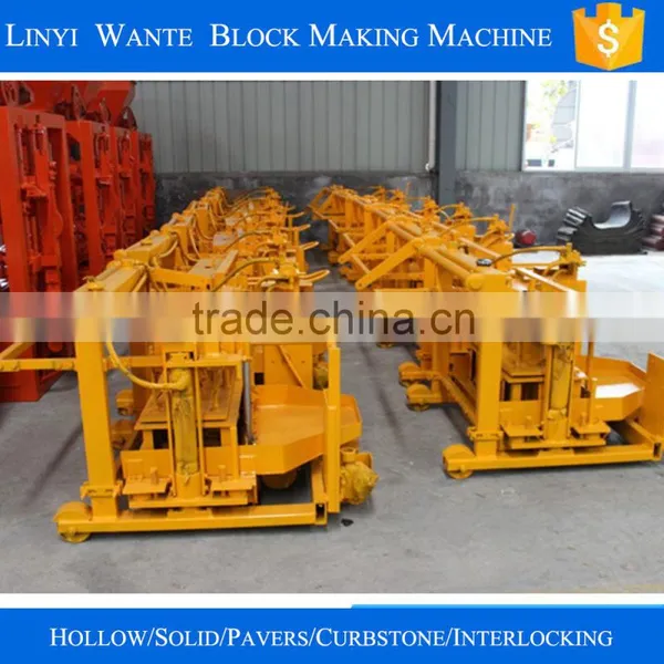 QT40-3 Manual Hand Press Brick Making Machine,manual Vibrating Concrete Block Machine photo-4