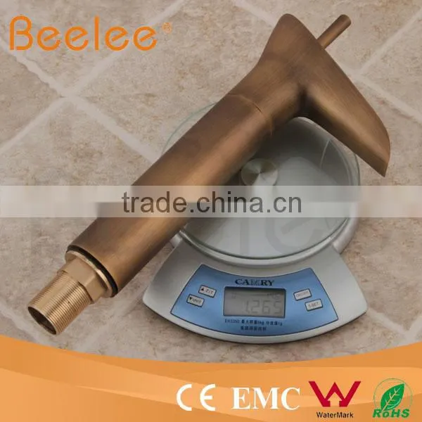 Single Handle Single Hole Bela Hot Sale Antique Brass Faucet in Bathroom photo-2