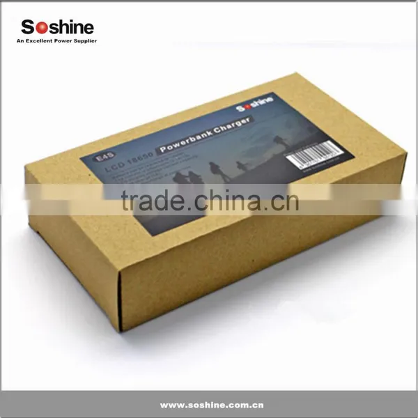 Portable Soshine E4S Smart 2 x 18650 LCD External Battery Power Bank Charger Box photo-5