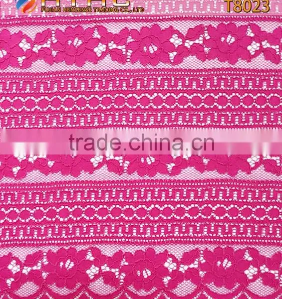 2016 High Quality Nylon/Cotton Strand Lace Fabric Top Selling T8023 photo-2