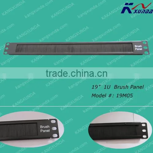 19" 1U Brush Panel