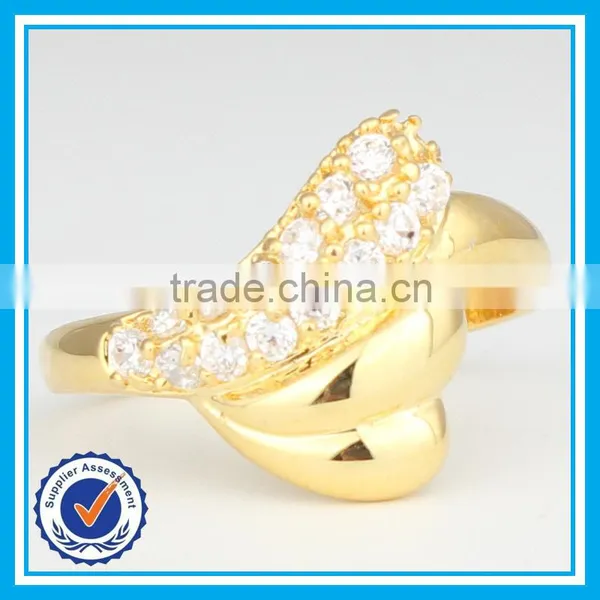 2015 New Arrival Fashion Gold Crystal Wedding Ring Israel photo-2