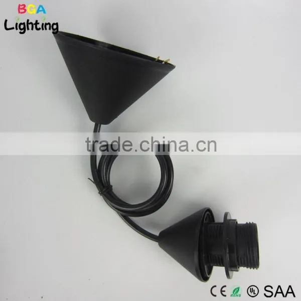 E27 Black Pendent Lamp Parts