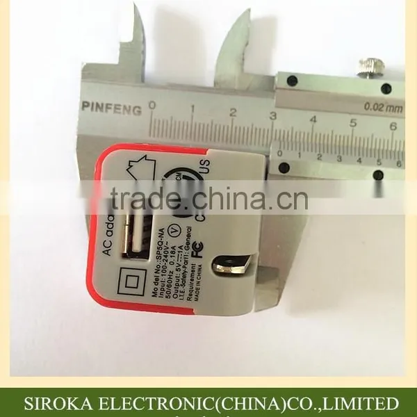 For Samsung for IPhone Universal Home Charger 5V 1A US Folding Plug Travel Wall Charger With Lead-free Material photo-2