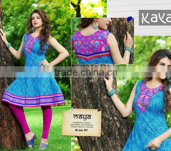 COTTON ANARKALI MODEL KURTIS photo-4