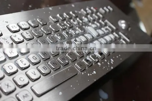 Vandalism Proof Kiosk Keyboards With Trackball photo-3