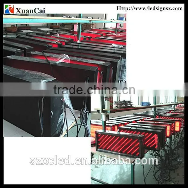 P6-32*96Red Lamp Semi-outdoor Message and Temperature Display Led photo-6