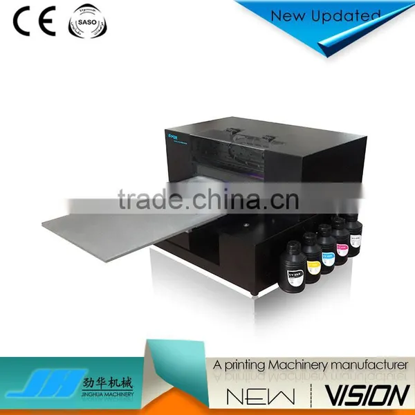 6 Colors uv Printer Jinghua Vocano-Jet a3 uv Flatbed Printer Quality Choice