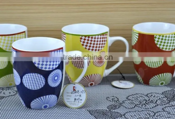 11OZ Poodle Dog Design Full Decal Print Coffee Cups, Shiny Surface Porcelain Mug, KL5004-10715 photo-5