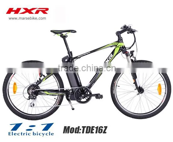 26" 250w 36v010ah New Design Middle Battery Mountain Electric Bike