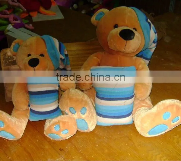 Lovely and Cheap Valentine Gift Plush Teddy Bear With Shirt&hat