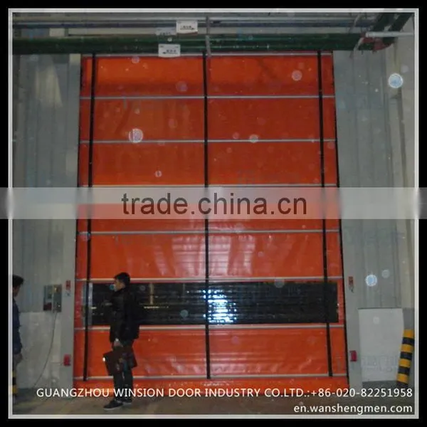Workshop Plastic Aluminum Colorful Auotomatic Folding Door photo-3