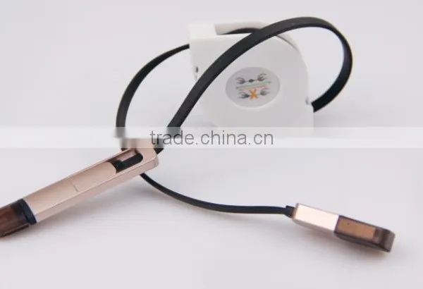 2 in 1 Usb Retractable Cable,usb Micro Cable,micro Usb Charge Cable for IPhone 6 photo-3