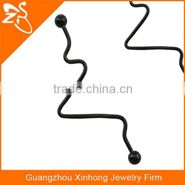 316L Stainless Steel Curve Industrial Barbell Fake Industrial Piercing Jewelry photo-2