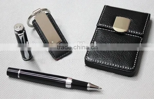 New Promotion Gift Set, Metal Pen and Metal Key Chain With Card Holder photo-2