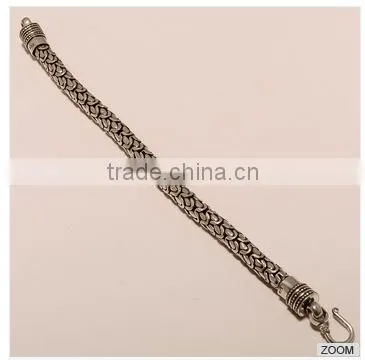 B0016-STERLING SILVER BEAUTIFUL CASUAL WEAR REGULAR PLAIN SNAKE BRACELET 61.55