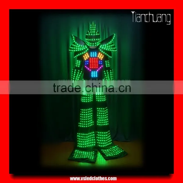 High Quality LED Jumping Suit Stilt Walker Led Robot Costume photo-5