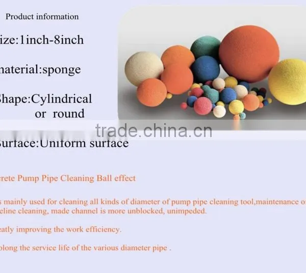 Top Quality D125 Pump Pipe Cleaning Rubber Ball photo-5