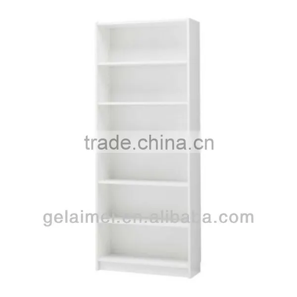 White Colour Wooden Bookcase for Hotel