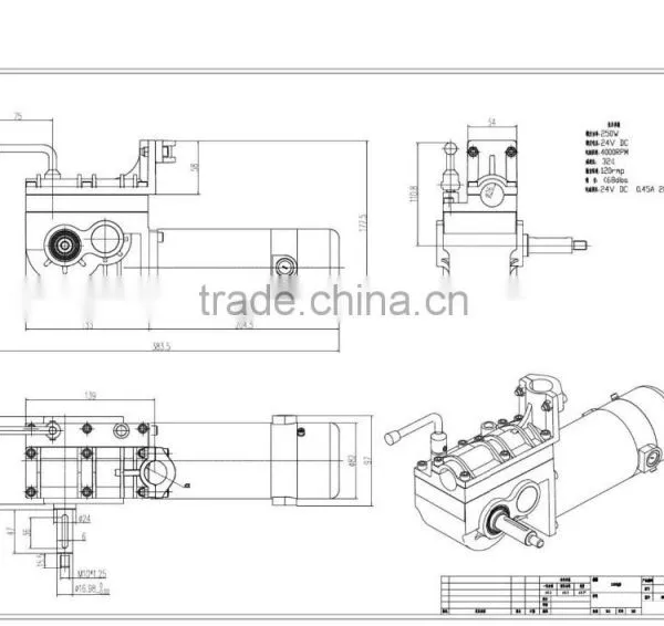 The Standard Model Wheelchair Motor(250W) photo-2
