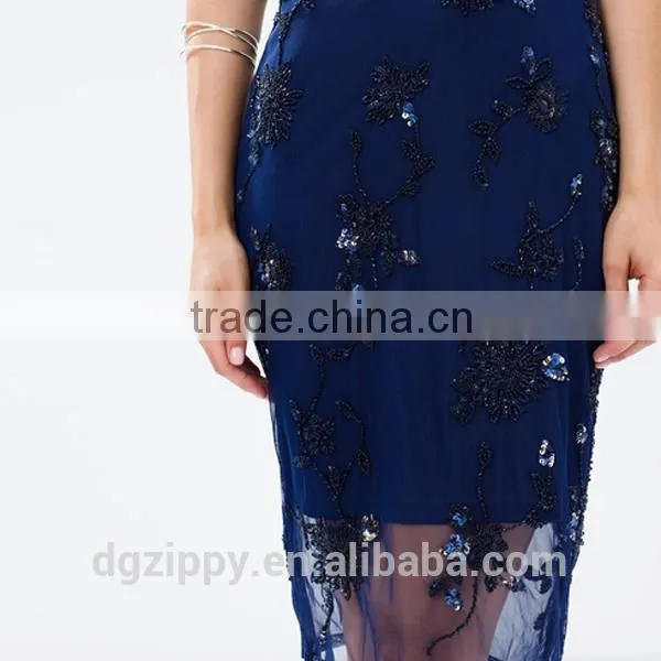 Hot Selling Fashion Beaded Pencil Designer Women Dress photo-5