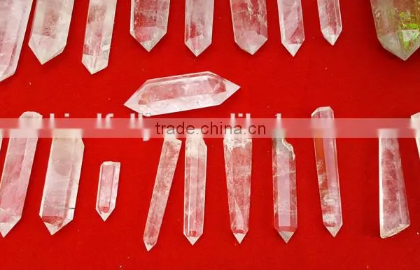Natural Rock Crystal Obelisk Long Clear Crystal Quartz Points photo-3